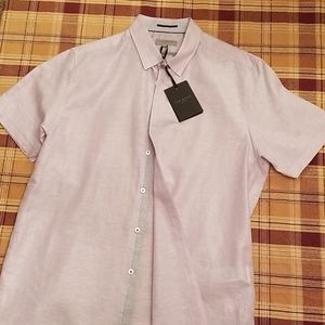 🆕️Ted Baker linen blend fitted shirt,  lilac